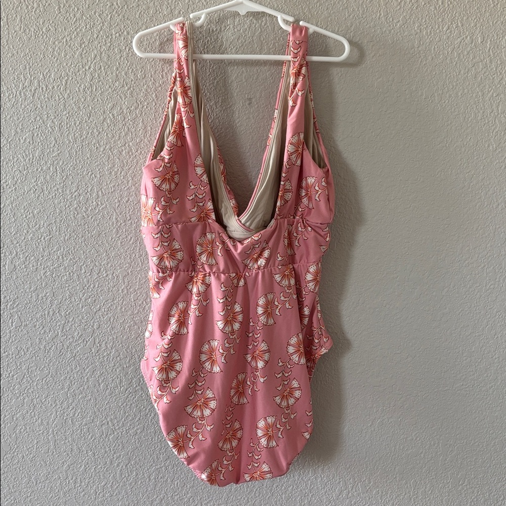Hermoza Pink Floral One-Piece Swimsuit - Picture 3 of 7